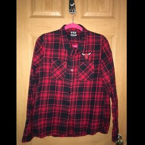 CHICAGO BULLS plaid button down❤️❤️❤️
